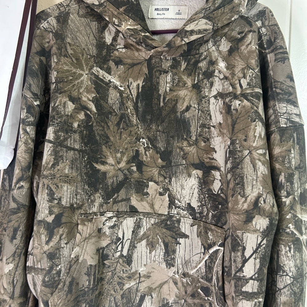 Hollister Camouflage Crew Neck Sweater